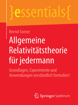 cover image of Allgemeine Relativitätstheorie für jedermann
